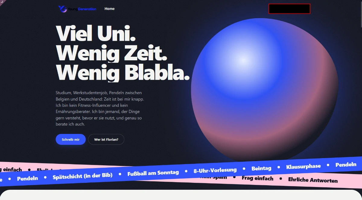 Landingpage YoungGeneration